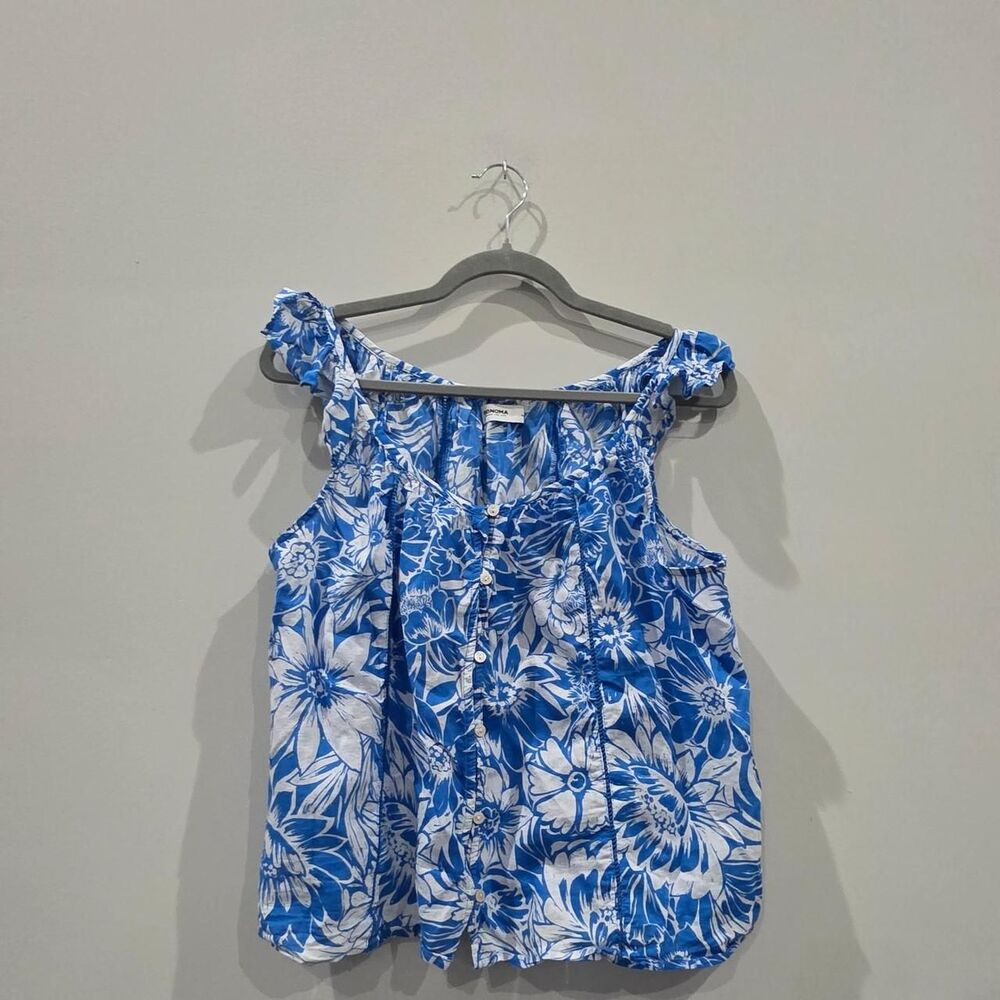 Sonoma-goods-for-life Women's Blue Blouse